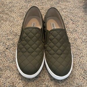 Steve Madden Army Green Slip On